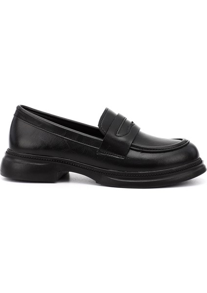 Kadın Siyah Loafer Ayakkabı