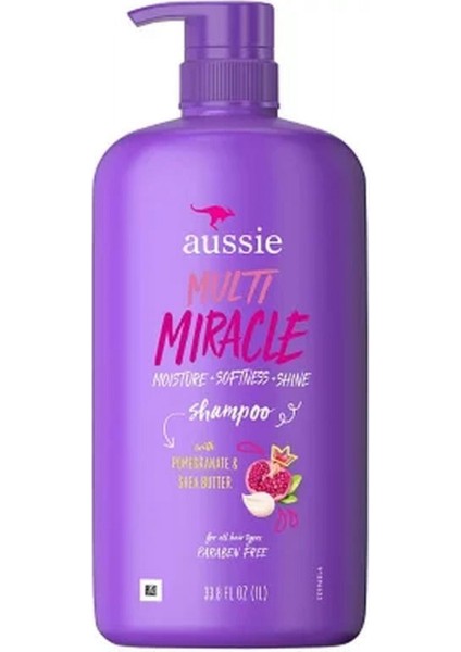 Multi Miracle Şampuan Nem + Yumuşaklık + Parlaklık, Bukleler Için Harika, 1l