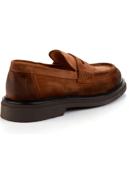 Taba Hakiki Deri Erkek Loafer Ayakkabı E01901495302 modelleri