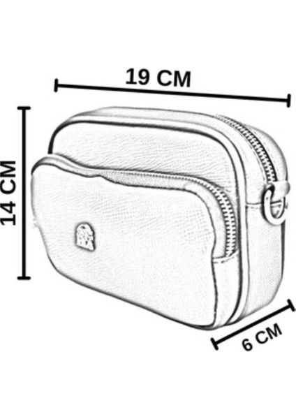 Bayan Çapraz Çanta - 67-7063 Siyah - Gri indirimleri