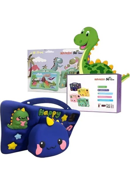 5g Wifi Android 13 Çocuk Tableti – Ön & Arka Kameralı, Eğitim ve Oyun Için Kılıflı Tablet Yeşil