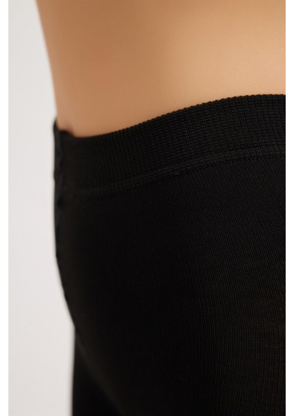 Şardonlu Kadın Ayaksız Külotlu Çorap Siyah modelleri