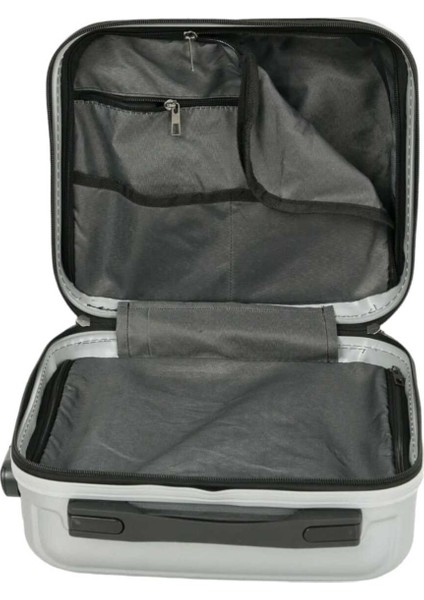 Gri Renkli Şifreli Kırılmaz Abs Makyaj Çantası El Valizi fırsatları