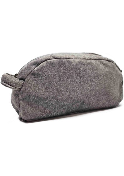 Gri Seyahat ve Makyaj Çantası, El ve Kişisel Bakım Için Pratik Tasarım