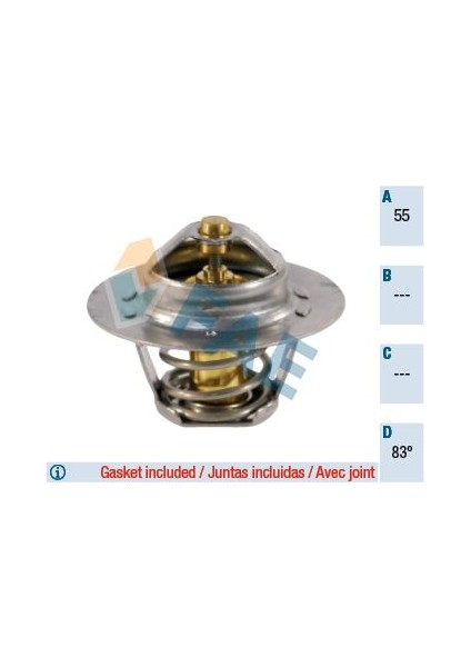 Termostat P306 Gtı P306 P405 P406 P605 P806 Xantıa Xm Xsara Zx 1.8 16V-2.0 16V