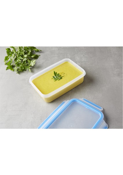 Masterseal Fresh 5'li Saklama Kabı Seti Mavi Bakteri Oluşumunu Engelleyen Tasarım