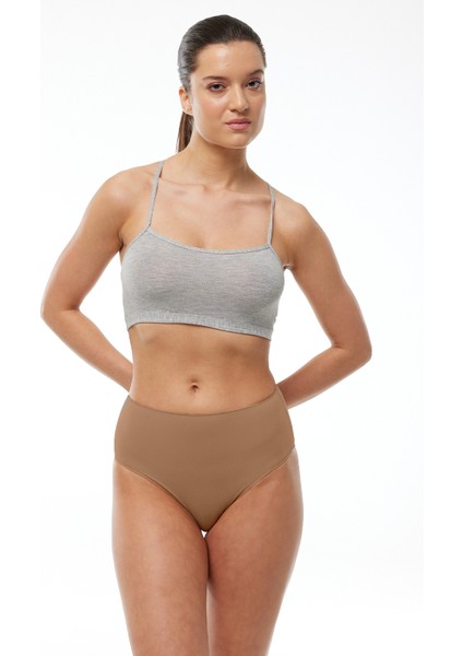 Kadın Cappuccino 2'li Paket Modal Yüksek Bel Görünmez Slip Külot 1955 fiyatları
