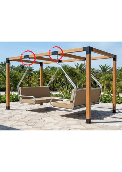 Çardak Birleştirme Aparatı 3 Kanallı T Aparatı (9x9 ve 10X10 Seçenekleriyle) fiyatları