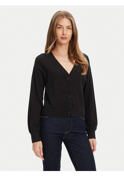 Lyla Kadın Siyah Triko Hırka W5YR01Z2ZK2-JBLK