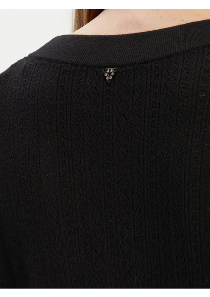 Lyla Kadın Siyah Triko Hırka W5YR01Z2ZK2-JBLK indirimleri