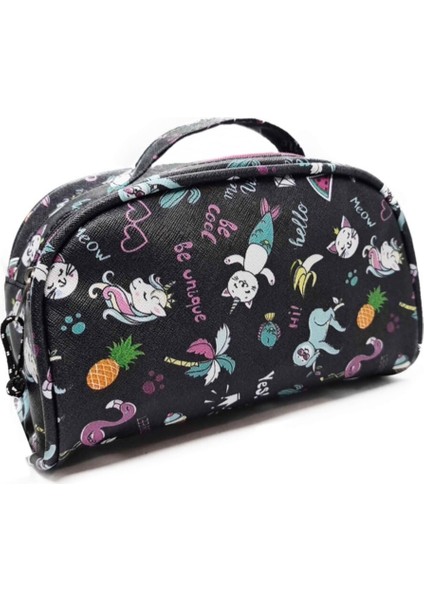 Şık Siyah Çok Amaçlı Seyahat ve Bakım Çantası fiyatları