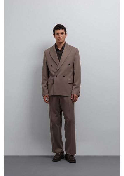 Vizon Relax Fit Kruvaze Erkek Blazer Ceket modelleri