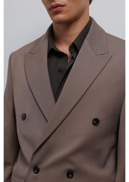 Vizon Relax Fit Kruvaze Erkek Blazer Ceket fırsatları