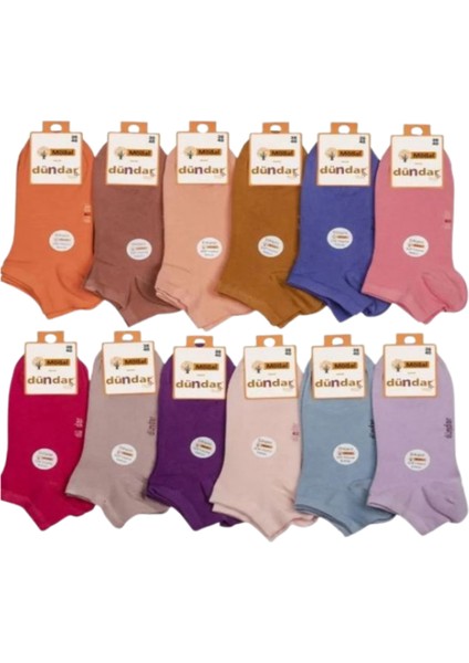 Beyaz 12 Li Kadın Patik Çorap Nefes Alabilir Rahat Günlük Kullanım