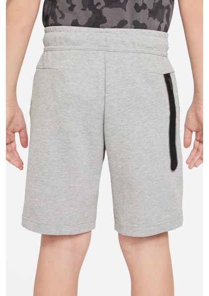 Sportswear Tech Fleece Boys Short Erkek Çocuk Pamuklu Şort Gri fiyatları