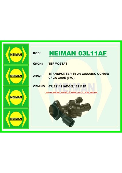 Termostat Transporter T6 2.0 Caaa/b/c Ccha/b Cfca Caae 87C