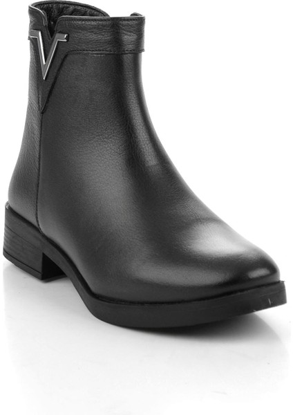 Siyah Hakiki Deri Kadın Bot & Bootie K02645012203 fiyatları