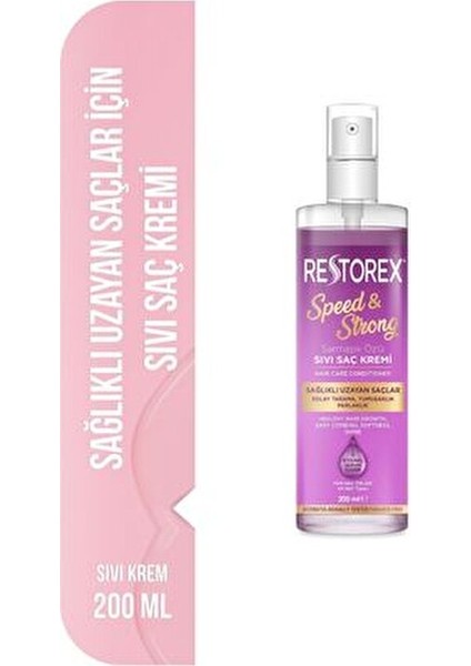 Sıvı Saç Kremi Hızlı Uzatma Etkisiyle 200 ml Kolay Tarama ve Yumuşatma Sağlar