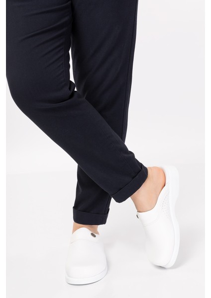 Unisex Kadın Beyaz Deliksiz Klasik Sabo Ortopedik Doktor Hemşire Aşçı Mutfak Terliği modelleri