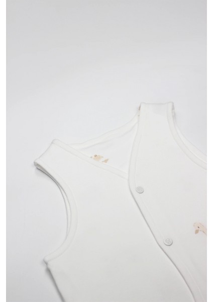 Bistyle Yelek Çift Taraflı Welcome Baby Duck 18104 Sarı-Ekru fiyatları