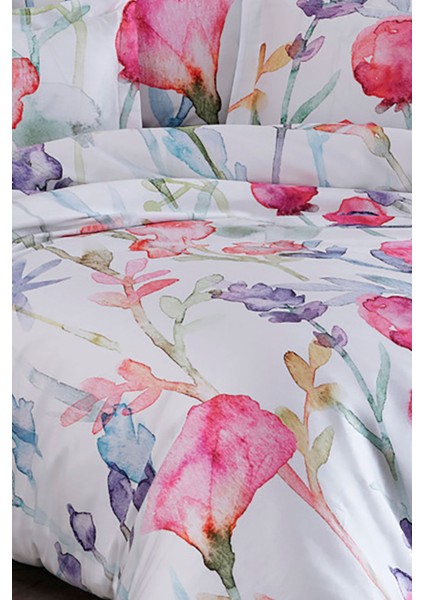 Royal Saten 300TC Nevresim Takımı (Çift Nevresimli) Family Size - Silvia fiyatları
