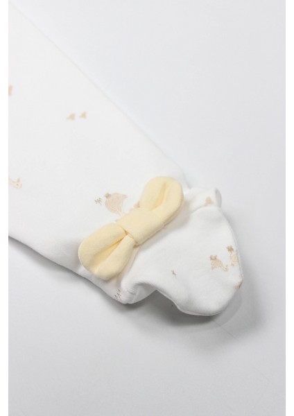 Bistyle Patikli Alt Welcome Baby Duck 16107 Sarı-Ekru modelleri