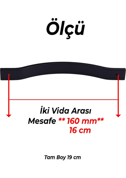 Mobilya Kulpu Çizgili Model Dayanıklı Uzun Ömürlü Modern Tasarım Siyah 160 mm Çizgili Metal fiyatları