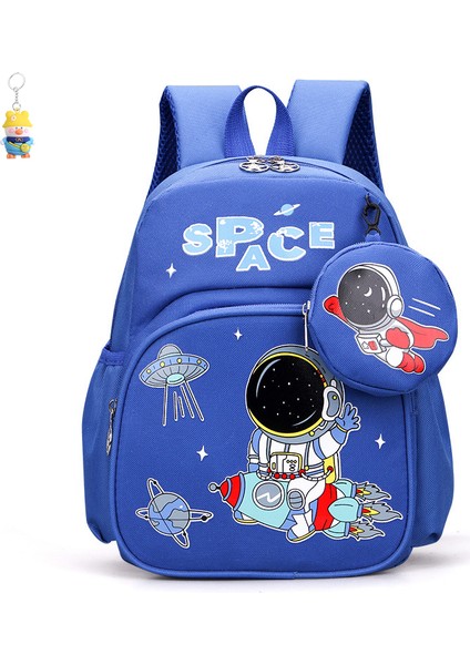 Anaokulu Okul Çantası Kız Büyük Orta Küçük Sınıf 3-5-6 Yaş 4 Sevimli Bebek Erkek Uzay Astronot Çocuk Sırt Çantası (Yurt Dışından)