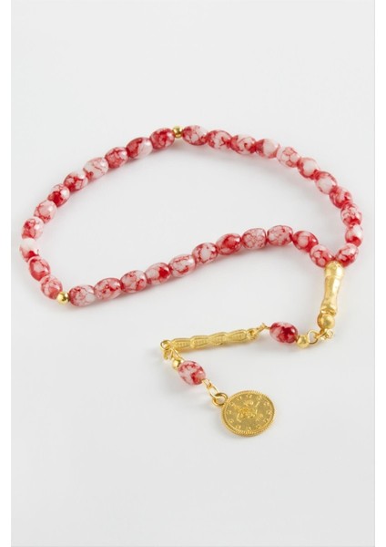 Sepetim Mısır Kesim Cam Taş Tesbih 7 Mm-Beyaz