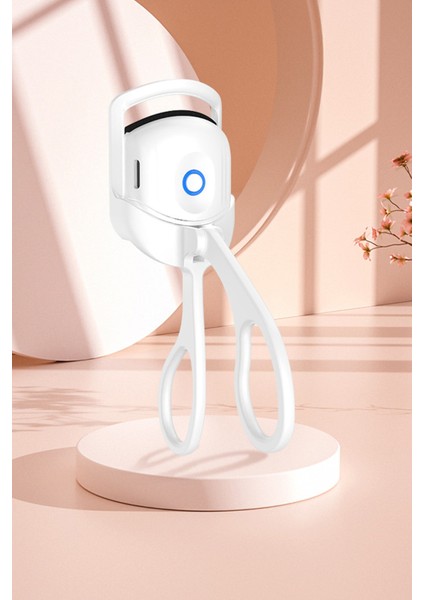 Isıtıcılı Elektrikli Kirpik Kıvırıcı, Beyaz, Güçlü ve Kullanışlı Kirpik Kıvırıcı