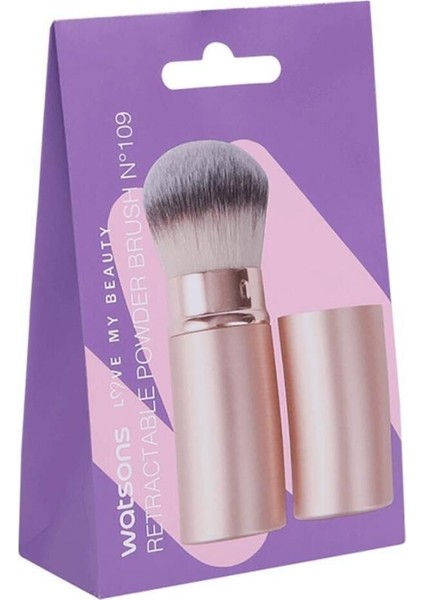 Katlanabilir Pudra Fırçası No: 109, Pratik ve Şık Makyaj Aksesuarı