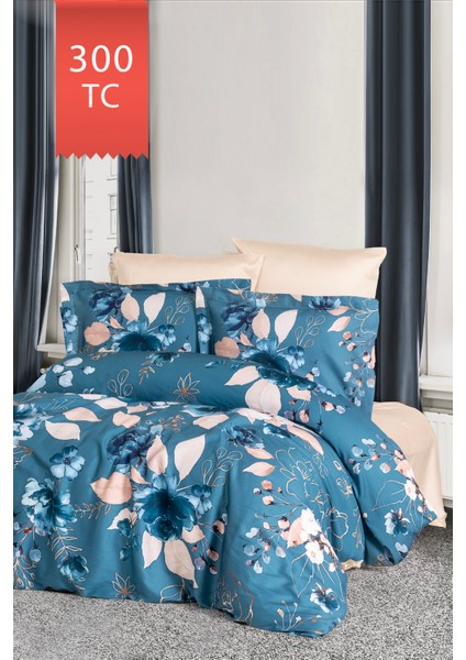 Royal Saten 300TC Nevresim Takımı (Çift Nevresimli) Family Size - Larissa fiyatları