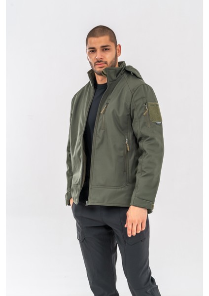 Erkek Siyah Softshell Ceket
