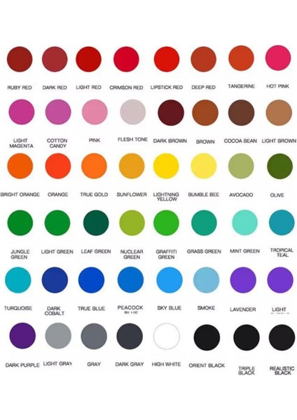 Doğal Bitki Özlü Vegan Dövme Boyası 15ML, Güçlü ve Güvenli Renkler