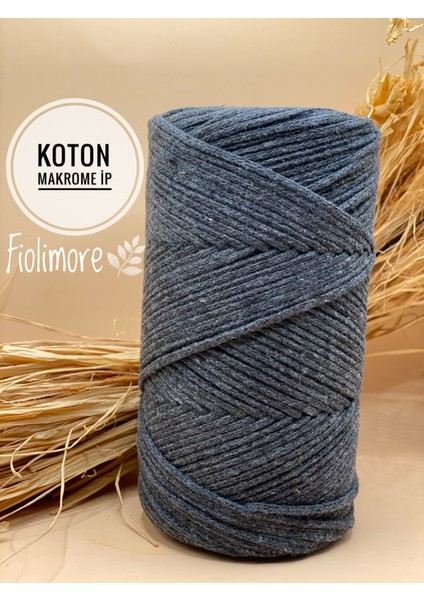 Premium %100 Koton Makrome Ipi (250 GRAM-155 Metre) 2 mm Çanta Ipi Supla Ipi 1.kalite