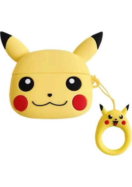 Airpods Pro 3. Nesil Uyumlu Pikachu Karakter Silikon Koruma Kılıf ( 2025 )