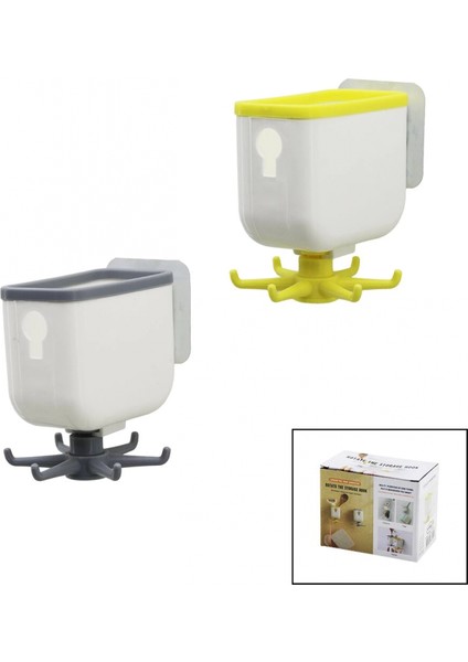 Çok Fonksiyonlu Yapışkan Askı 360 Derece Döner 2.5 - 7.5cm (4887)