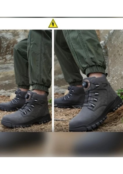 Kompozit Burun Ultra Hafif Iş Güvenlik Botu Otomatik Bağcık Delinmez Kevlar Su Geçirmez Bot fırsatları