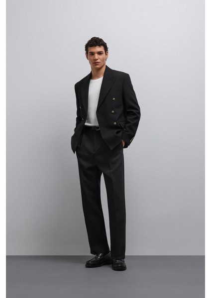 Siyah Kruvaze Erkek Blazer Ceket fiyatları