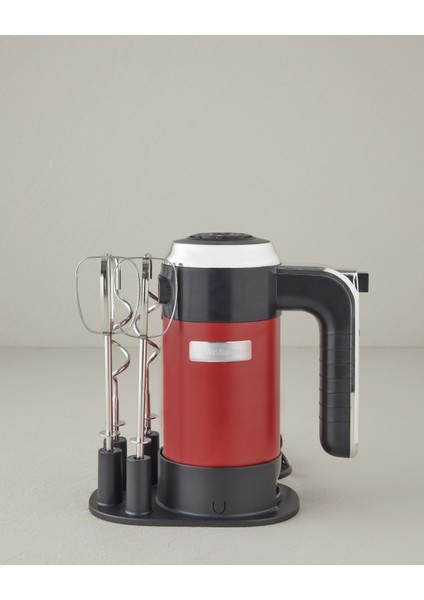 Retro Tarz El Mikseri, Şık ve Kullanışlı Kırmızı Renk Seçeneğiyle.