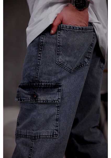 Prf 011 Yıpratmalı Komando Baggy Fit Kot Kargo Pantolon fiyatları