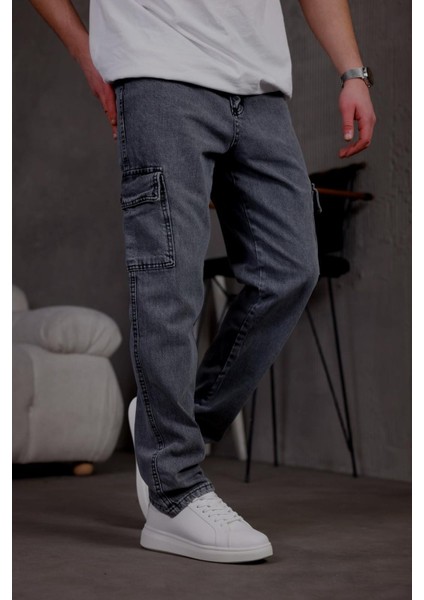 Prf 011 Yıpratmalı Komando Baggy Fit Kot Kargo Pantolon fırsatları