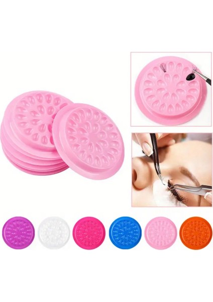 Ipek Kirpik Volum Cımbız ve Palet Seti, Fiber Uçlu, Pembe Renkli indirimleri