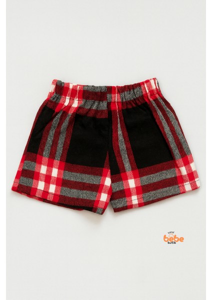 Kız Çocuk Kaşkorşe Ekoseli Şort Etek – Okul & Günlük Giyim Rahat Şık Şort Etek indirimleri