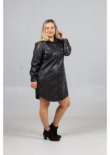 Içi Yünlü Deri Tunik Gömlek – Şık ve Sıcak Tasarım indirimleri