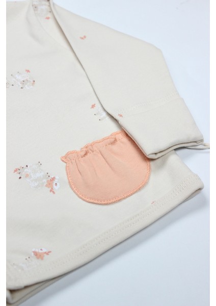 Bistyle 3lü Zıbın Takım Fluffy And Lovely 13106 Bej modelleri