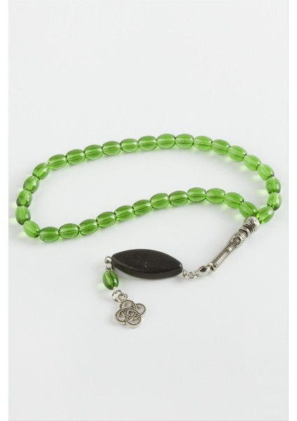 Sepetim Mısır Kesim Cam Taş Tesbih 6 Mm-Yeşil