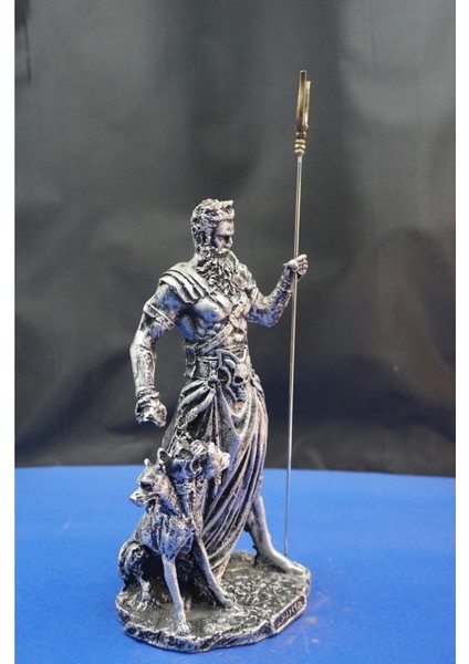 Mitolojik Kahraman Antik Yunan Ölüler Tanrısı Hades Heykel Biblo – Ev Dekor Hediyelik Aksesuar 25 cm fırsatları