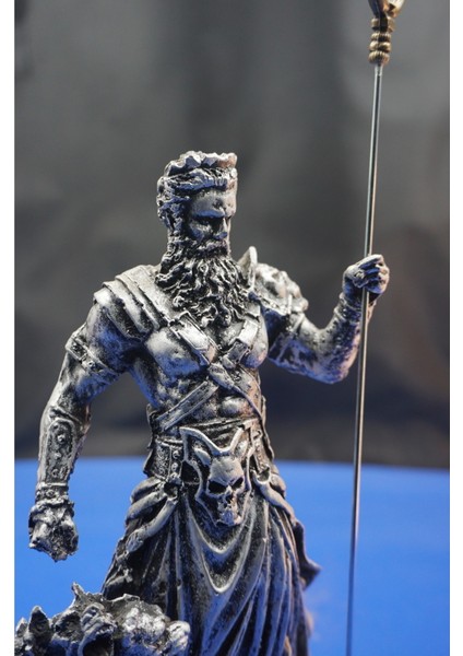 Mitolojik Kahraman Antik Yunan Ölüler Tanrısı Hades Heykel Biblo – Ev Dekor Hediyelik Aksesuar 25 cm indirimleri