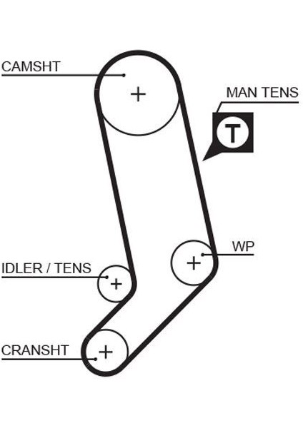 5323XS - Triger Kayışı 122×265 Caravella LT28 LT32 LT35 LT46 Transporter 2.5-2.4d-2.5d 10V 90 Audı CT939